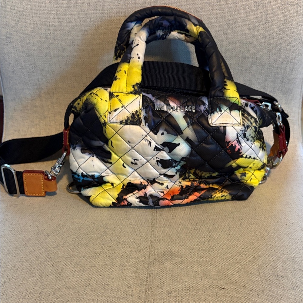 Micro Sutton MZ Wallace Multicolor Quilted Handbag
